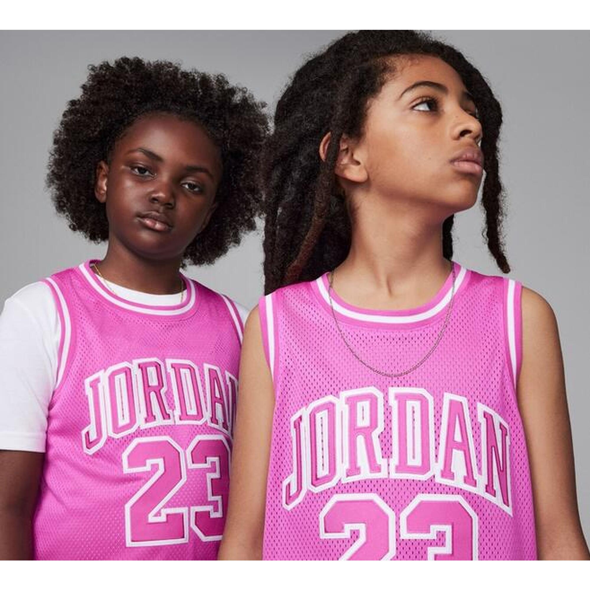 Canotta ragazza basket jordan - fucsia