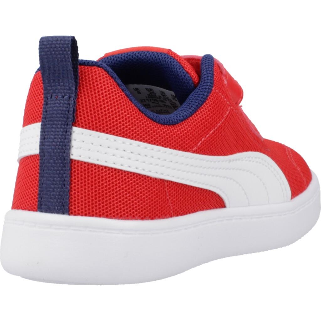 Ténis Puma Modelo Courtflex V2 Mesh V Cor Vermelho 3/5