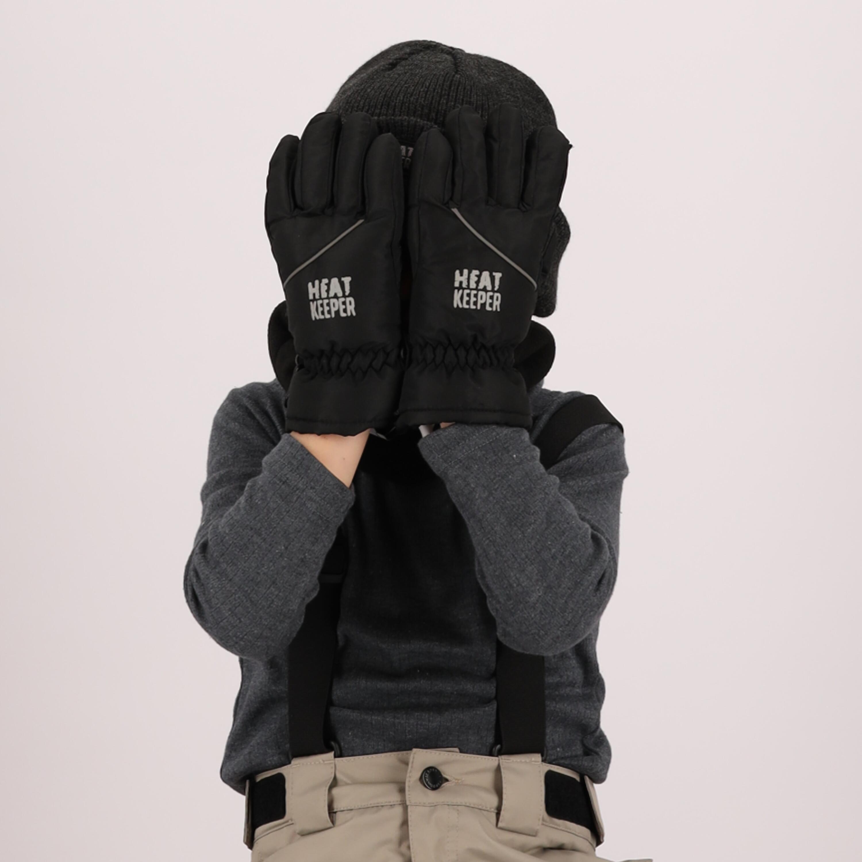 Heatkeeper - Mega thermo kinderhandschoenen - Zwart - 2-Paar 4/7