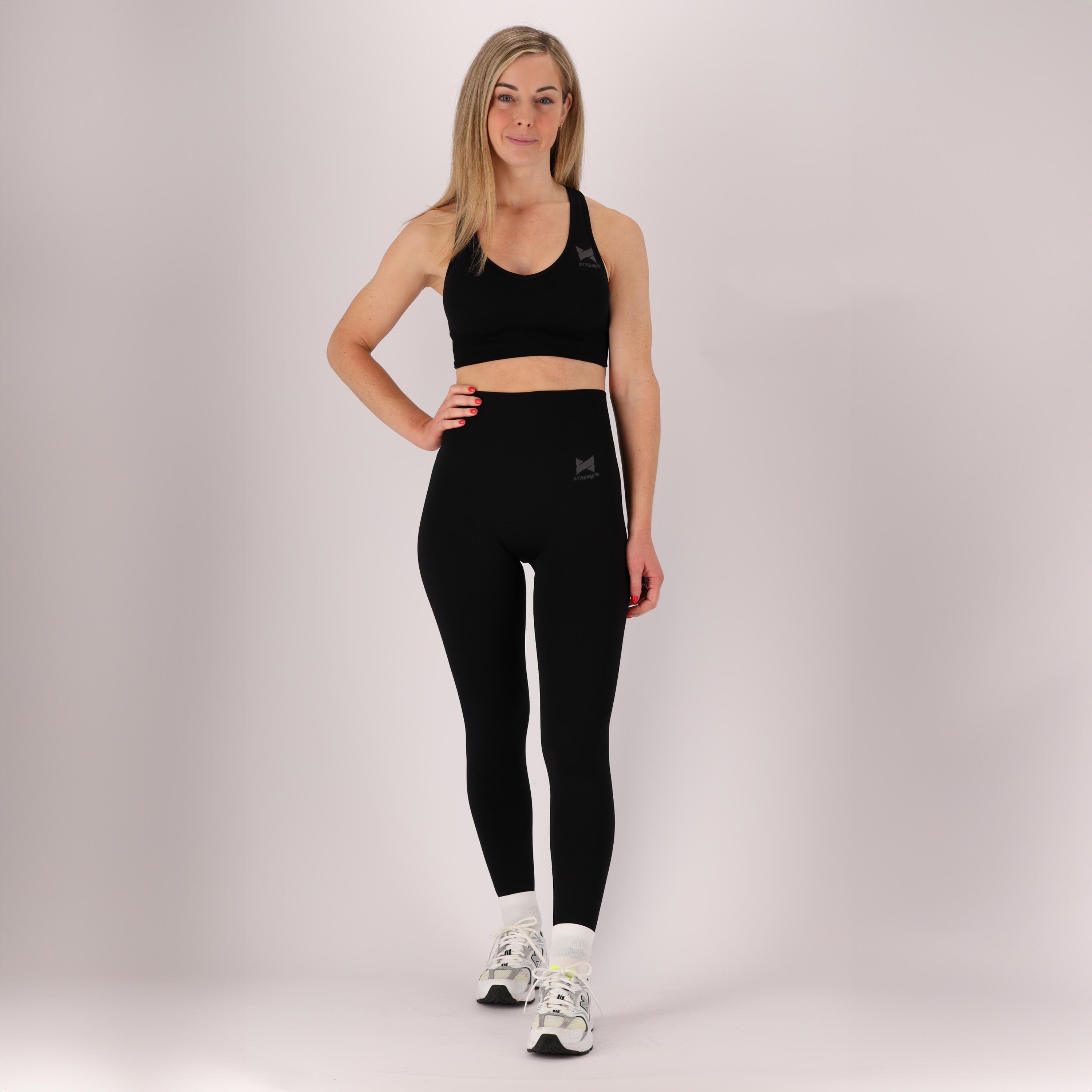 XTREME Xtreme - Sport-Leggings für Damen – Schwarz – 1-teilig – Sport-Leggings für