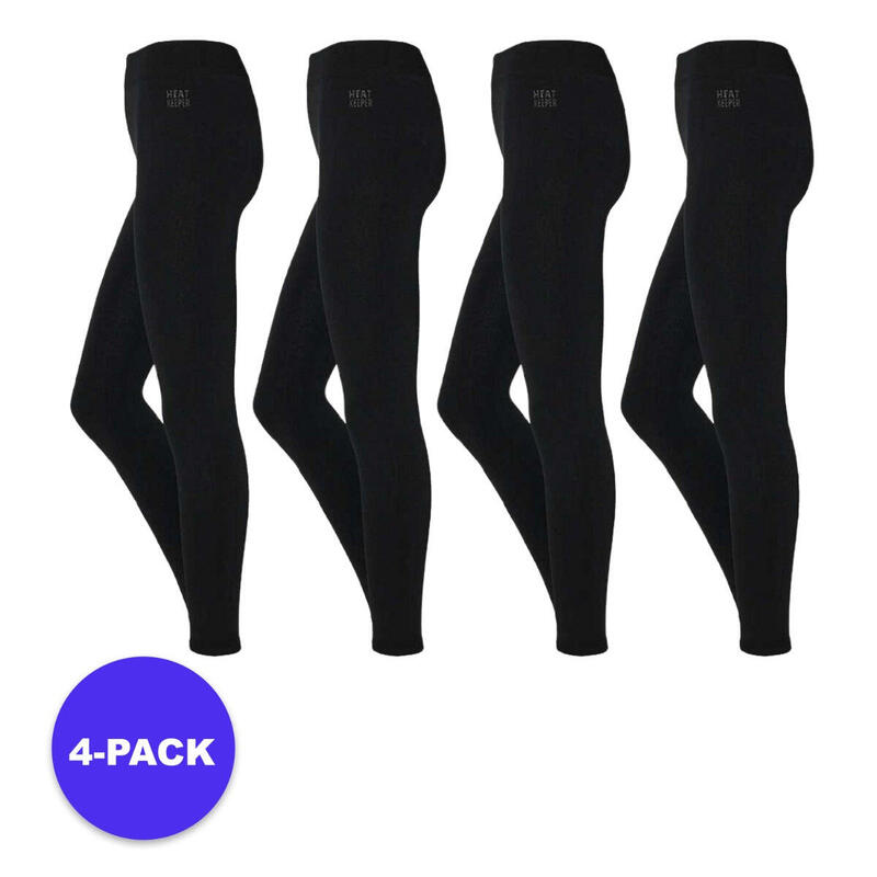 Heatkeeper - Legging thermique femme - Noir - 4 pièces