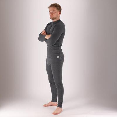 Thermobroek/shirt heren - set - antraciet