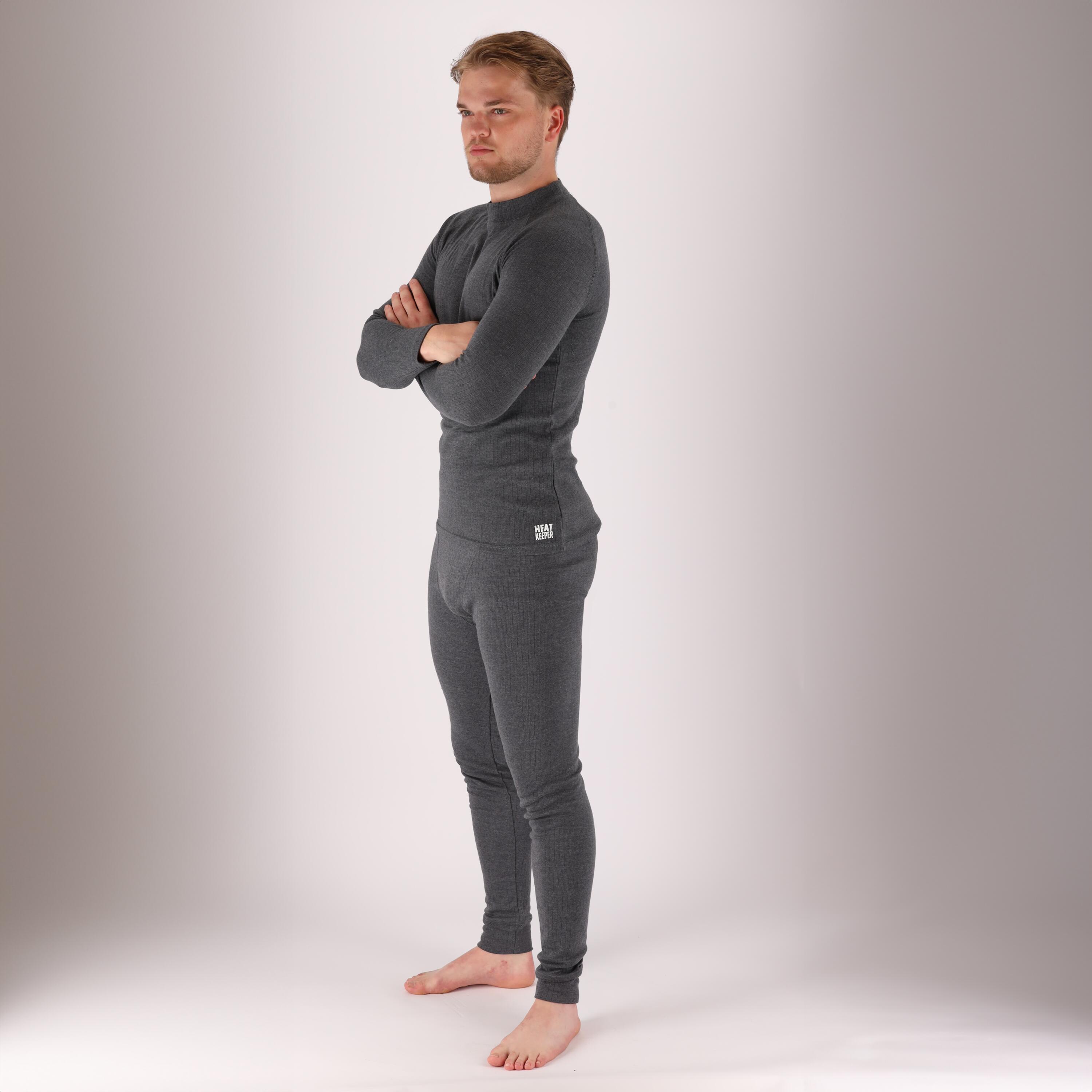 Heat Keeper - Pantalon/chemise Thermique Homme - Ensemble - Anthracite - Sous Vêtement Bas - Gris|marron - 40 M - Decathlon