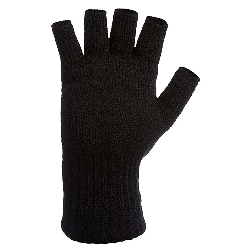 Heatkeeper - Vingerloze thermo handschoenen heren - Zwart - 2-Paar 5/7