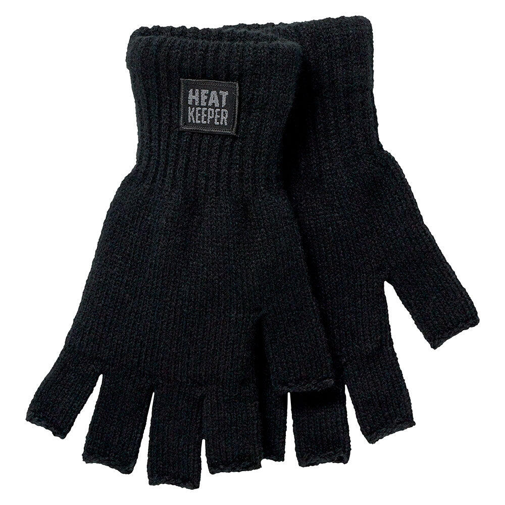 Heatkeeper - Vingerloze thermo handschoenen heren - Zwart - 2-Paar 3/7