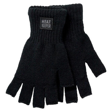 Heatkeeper – Fingerlose Thermohandschuhe Herren – Schwarz – 1 Paar