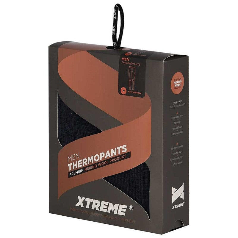 Xtreme - Thermobroek heren - Navy - 2 Stuks - Thermo Panty 6/7