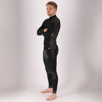 Heatkeeper - Thermohose/-shirt Premium Herren - Set - Schwarz