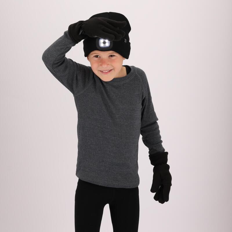 Heatkeeper - Gants thermiques enfants - Noir - 1 paire - Polaire/Thinsulation