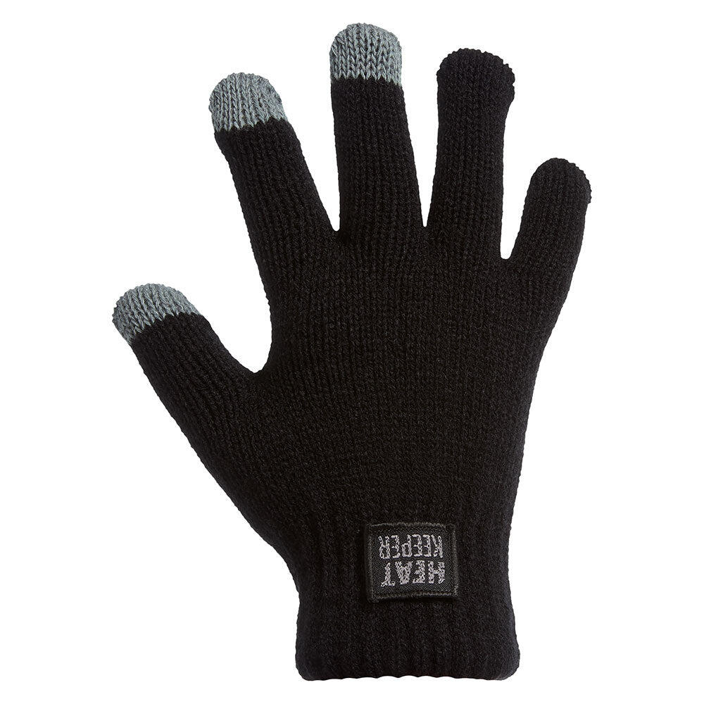 Heatkeeper - Guanti termici per bambini con I-touch - Nero - 4 paia 3/6