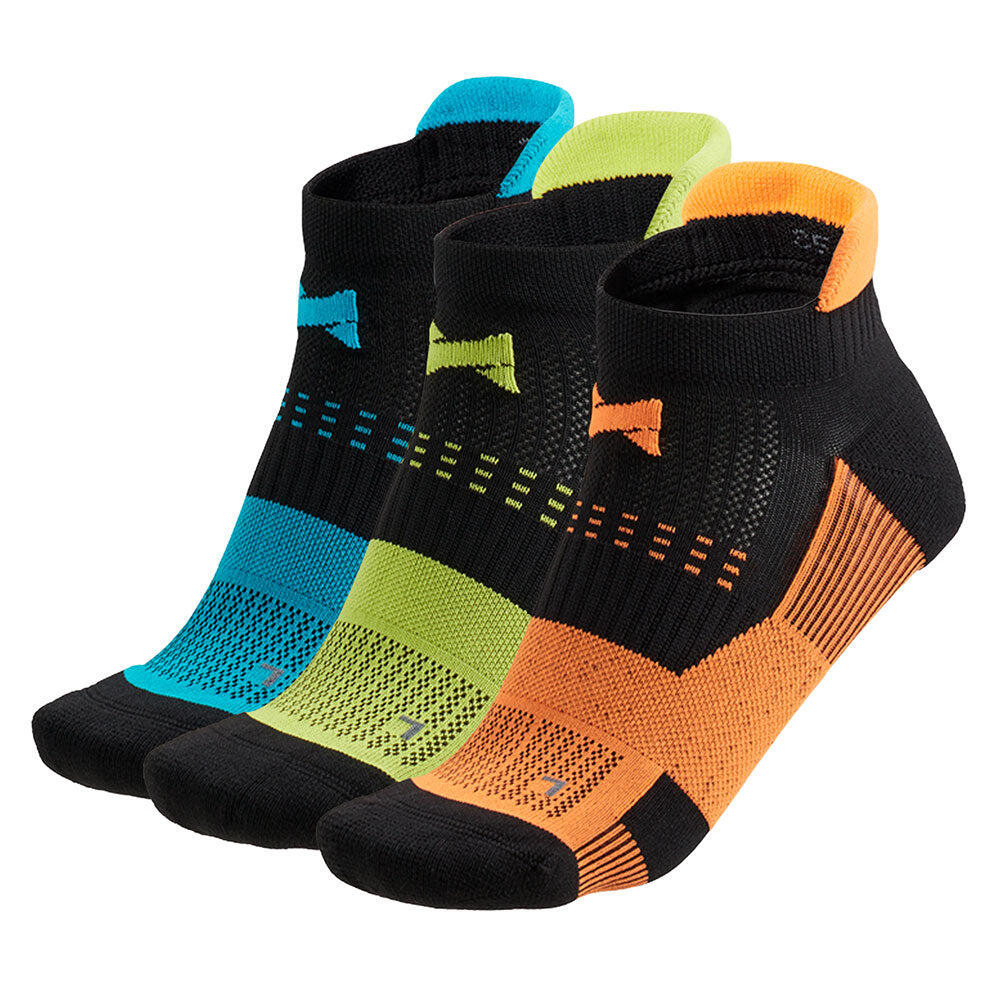 XTREME Xtreme – Fitness-Sneakersocken – Unisex – Multi Schwarz – 3 Paar –
