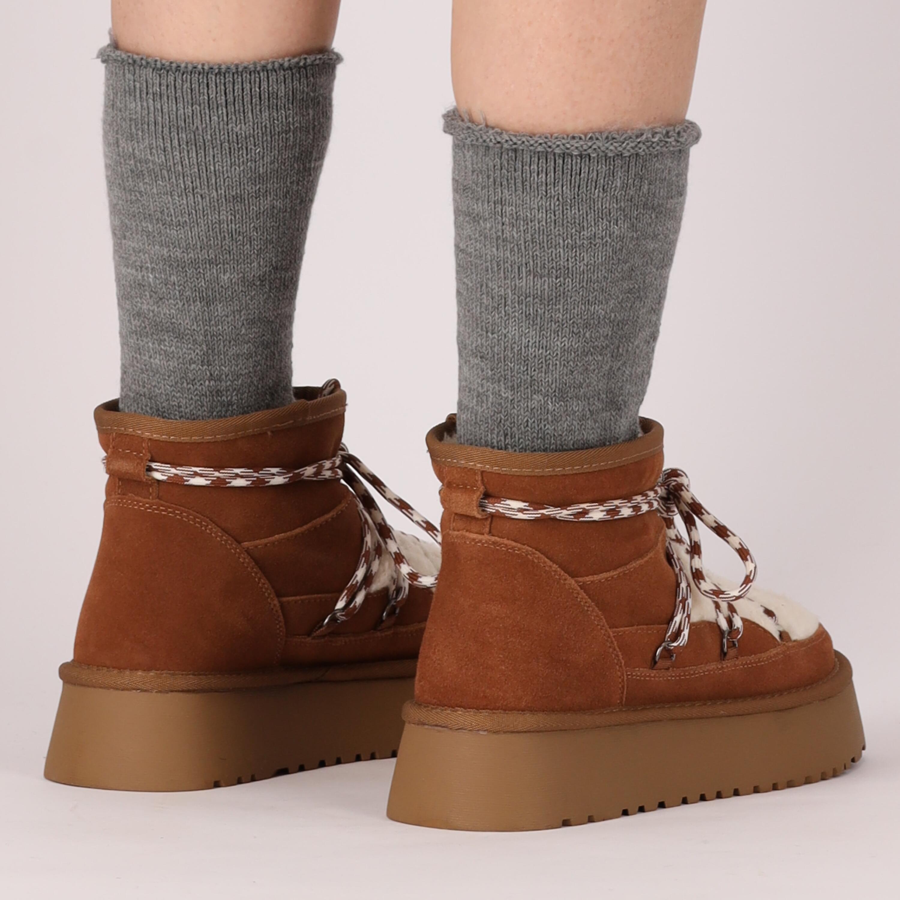 Heatkeeper - Calzini termici da donna - 2 paia - Grigio medio 5/6