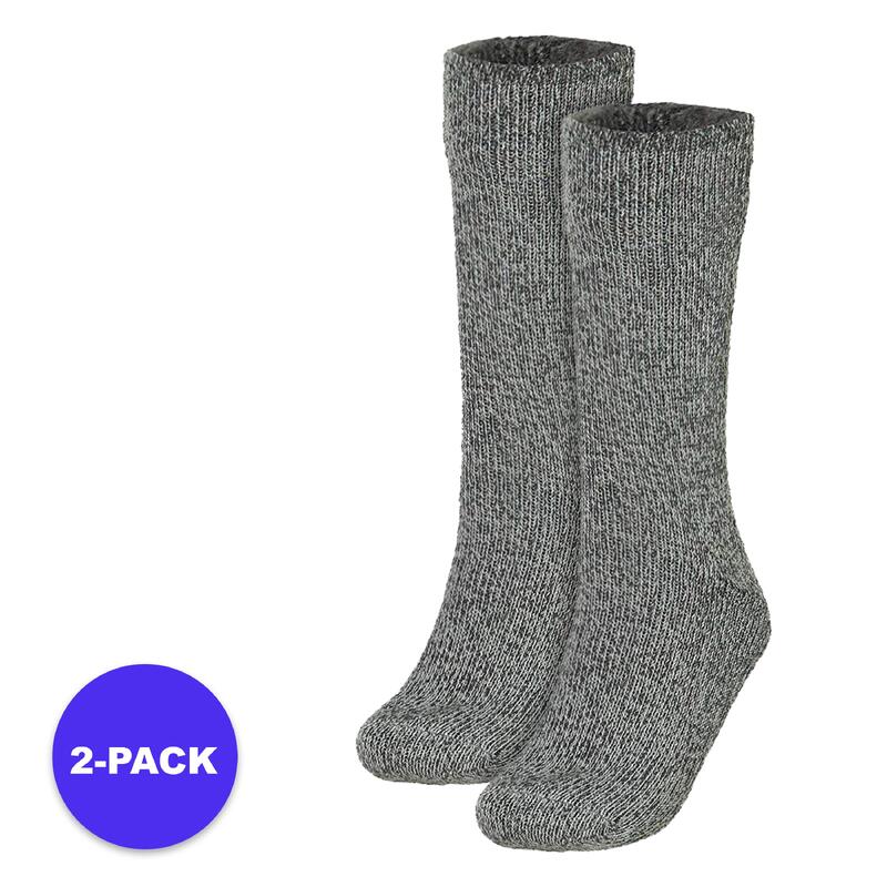 Heatkeeper - Chaussettes thermiques femmes - 2 paires - Gris moyen