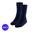 Heatkeeper - Chaussettes thermiques hommes - 2 paires - Bleu foncé