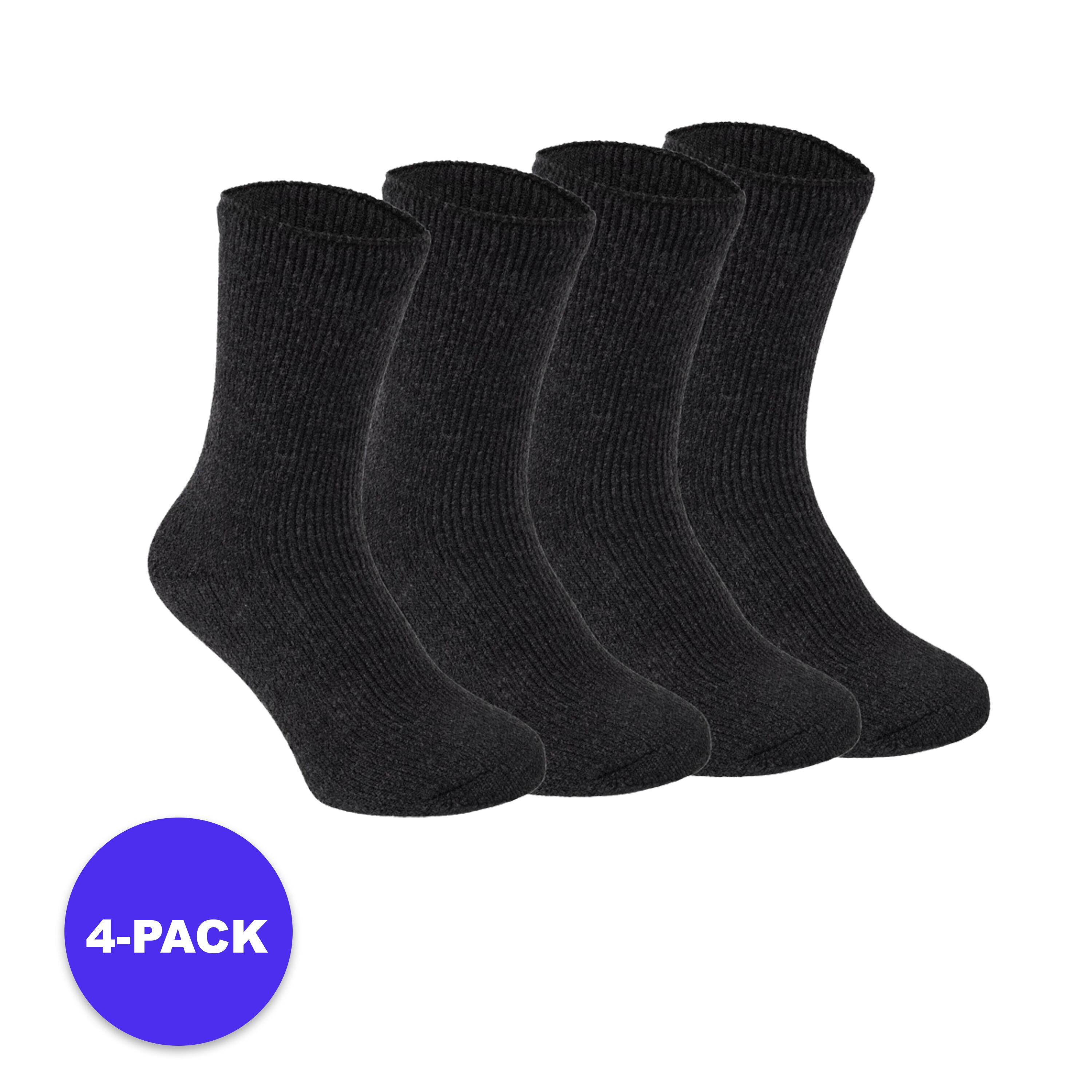 Heat Keeper - Heatkeeper - Chaussettes Thermiques Enfants - 4 Paires - Anthracite - Chaussettes - Gris|marron - Decathlon