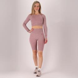 Xtreme - Ensemble de sport dames - Short/Crop top - Rose - Crop top dames -
