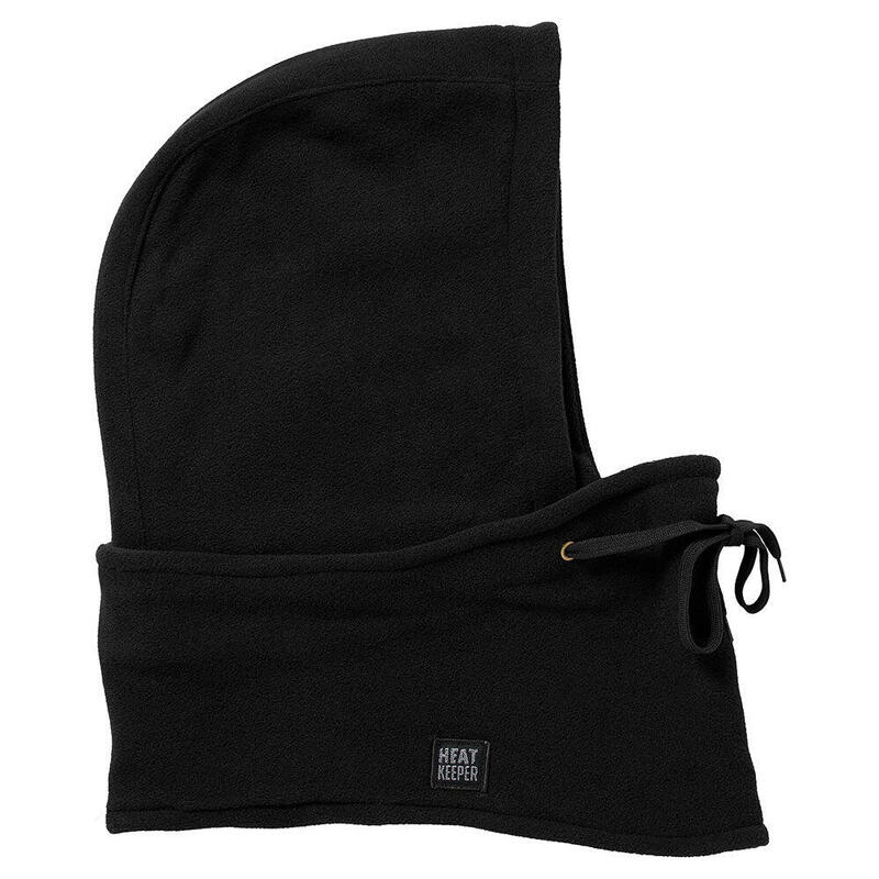 Heatkeeper - Cagoule polaire thermique pour hommes - Noir - 1 pièce - Bonnet