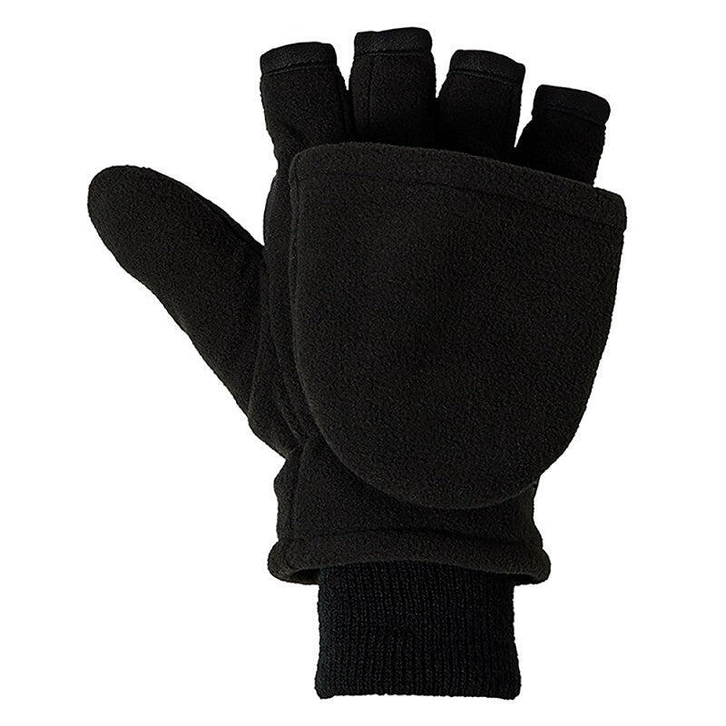 Heatkeeper - Gants thermiques bout des doigts pour hommes - Noir - 1 paire