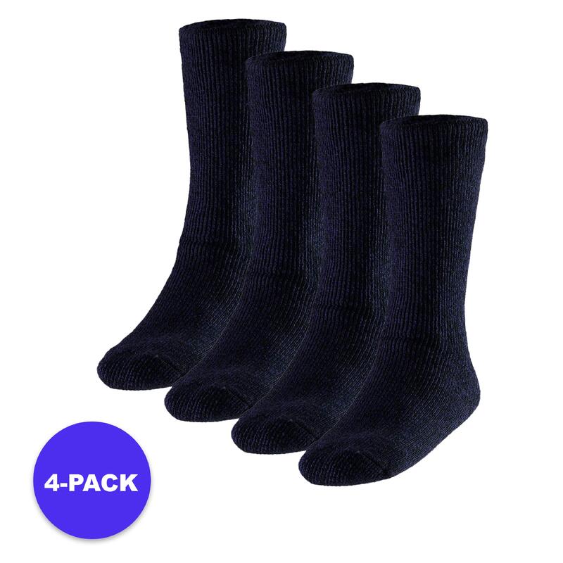 Heatkeeper - Chaussettes thermiques hommes - 4 paires - Bleu foncé