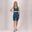 Xtreme - Ensemble de sport femme - Short/Top - Bleu - Short de sport femme -