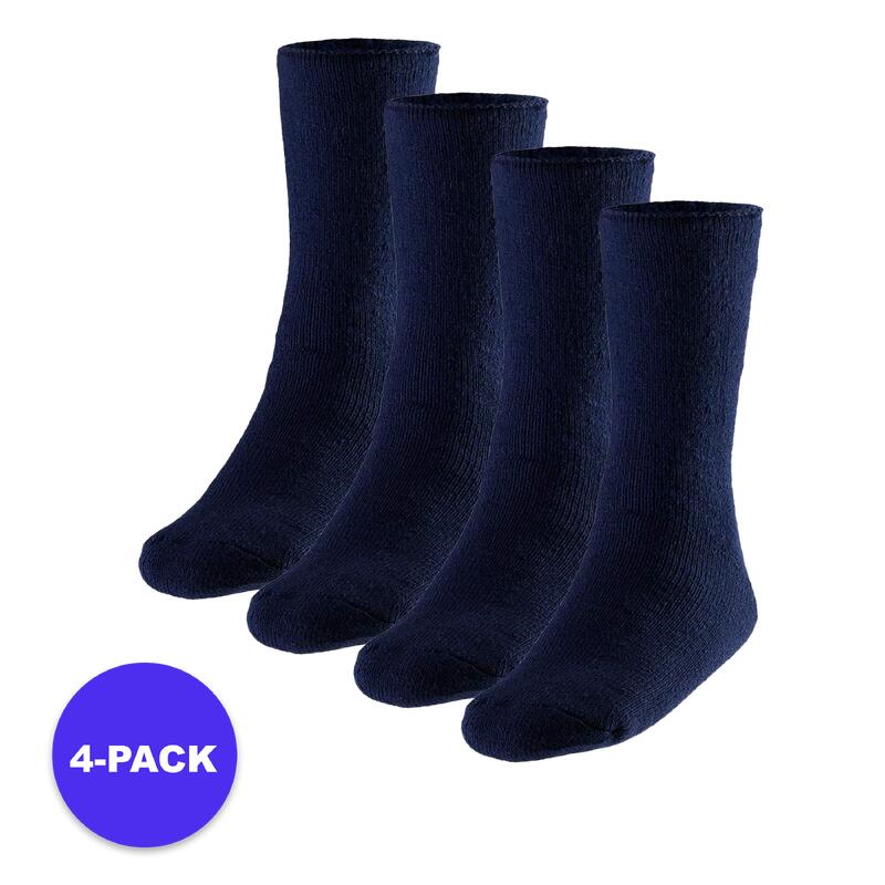 Heatkeeper - Chaussettes thermiques hommes - 4 paires - Bleu marine