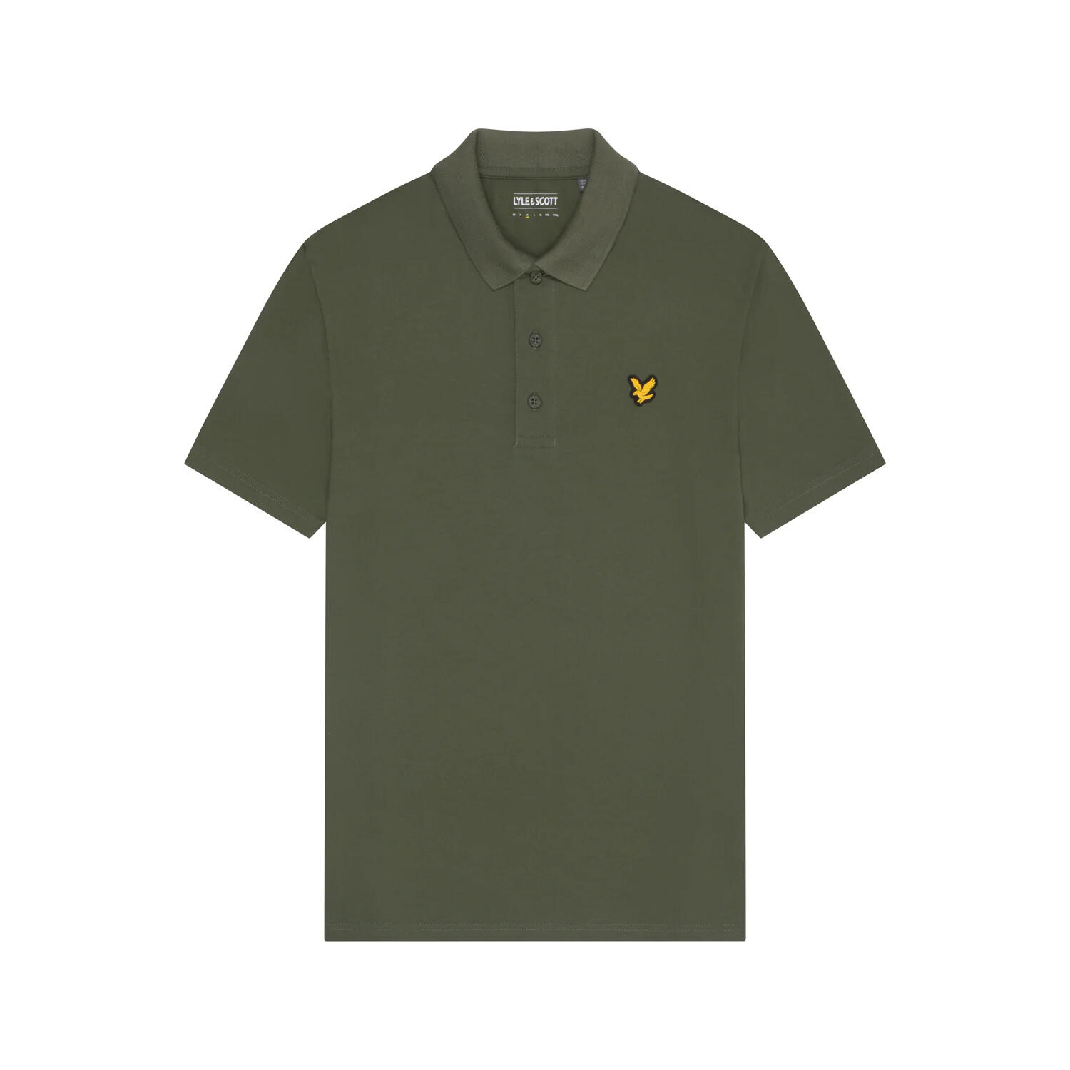 LYLE AND SCOTT Mens ShortSleeved Sports Polo Shirt (Cactus Green)