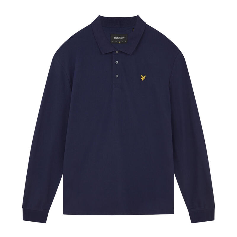 Poloshirt für Langärmlig Herren Marineblau