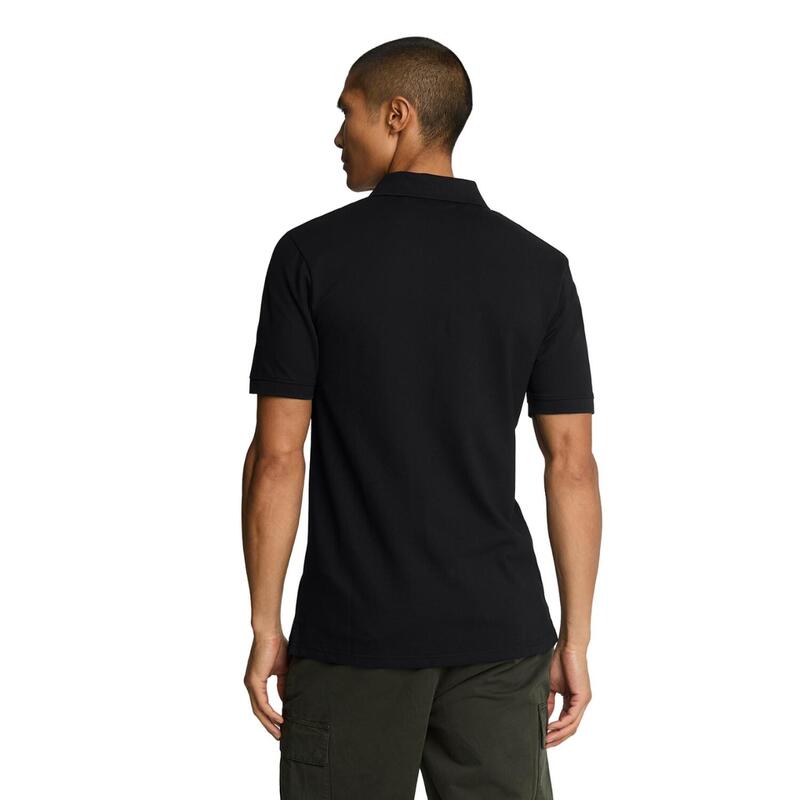 Poloshirt für Herren Pechschwarz