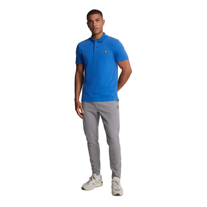 Poloshirt für Sport kurzärmlig Herren Pechschwarz