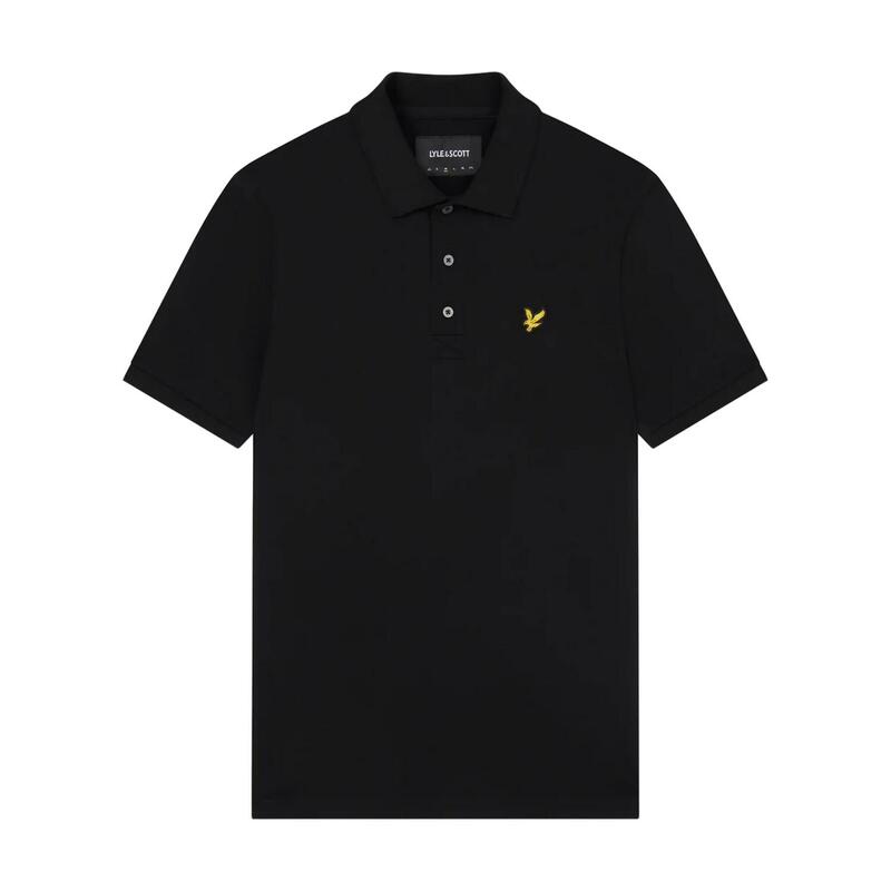 Poloshirt für Herren Pechschwarz