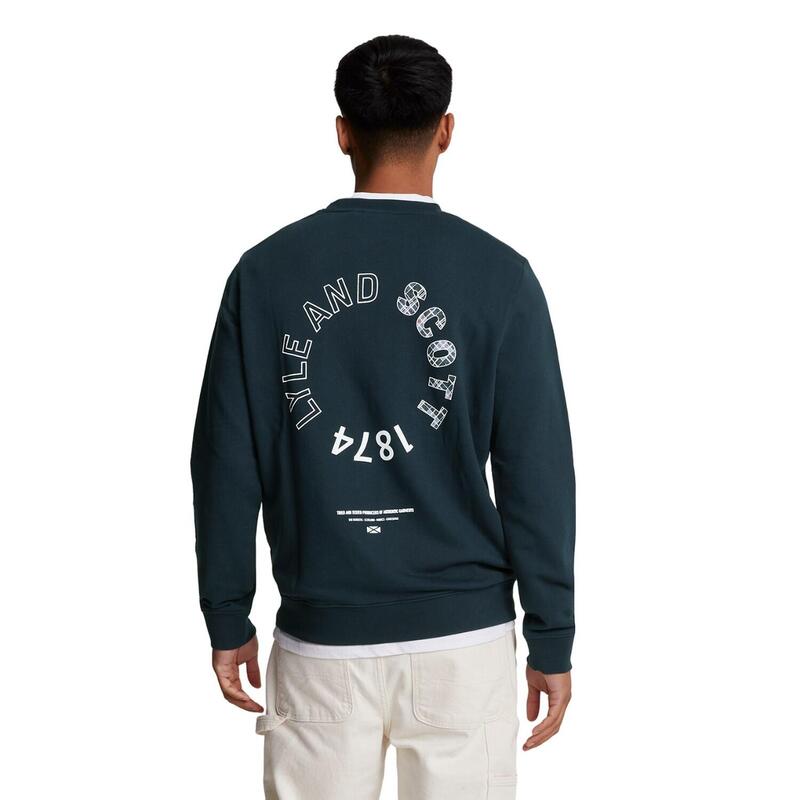 "Tartan Heritage" Sweatshirt für Herren Dunkel-Marineblau