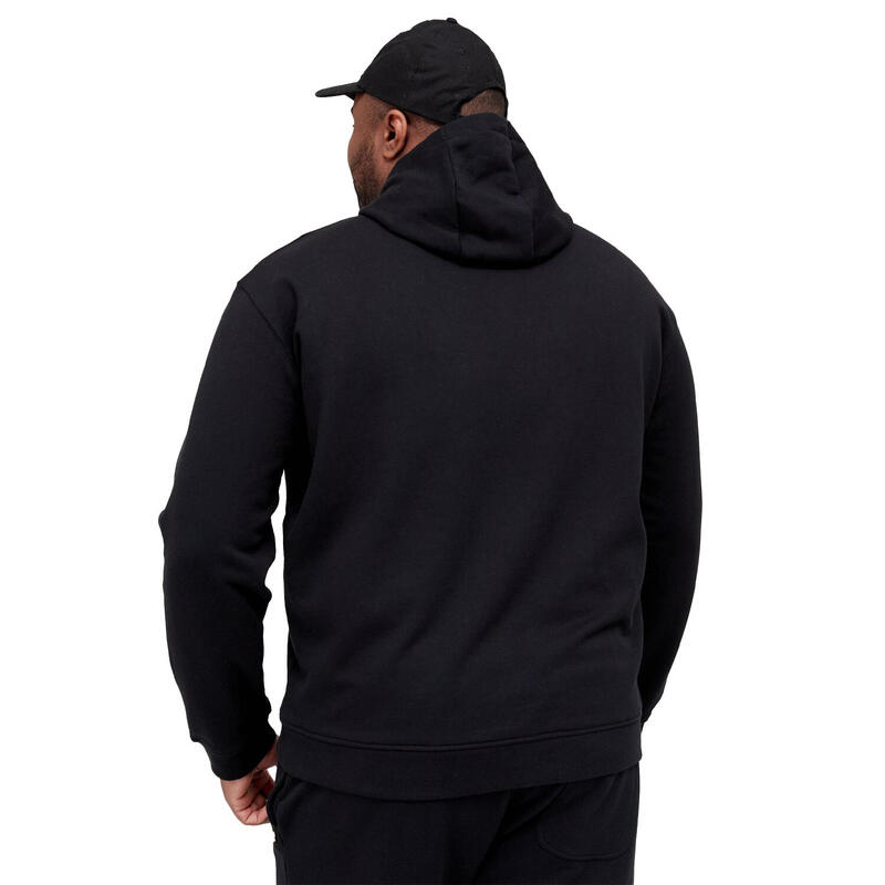 Hoodie zum Überziehen für Herren Pechschwarz