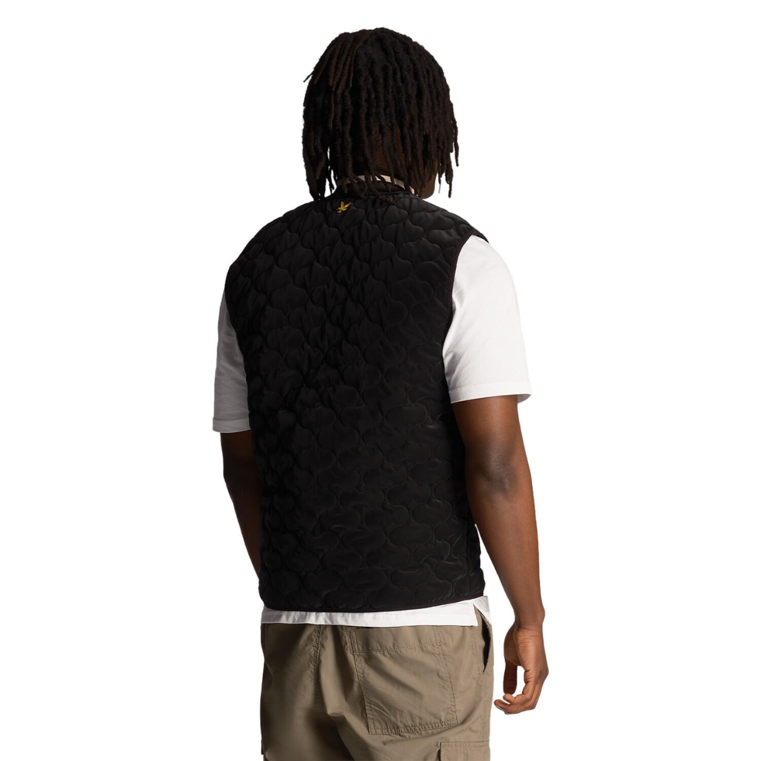 Men's sleeveless jacket (Bright black)