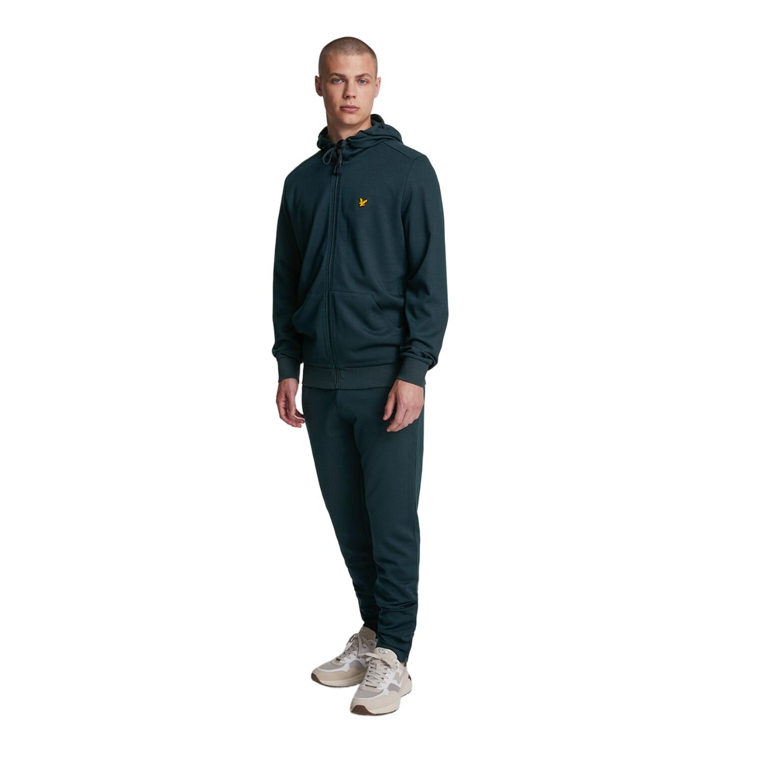 Mens Sports Full Zip Hoodie (Dark Navy) 4/4