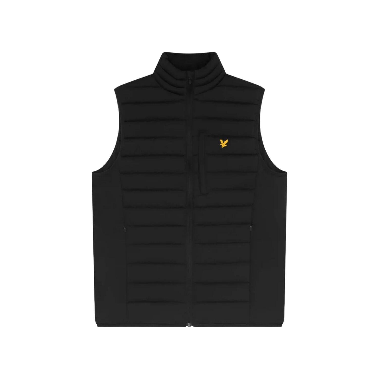 Men's sleeveless jacket (Bright black)