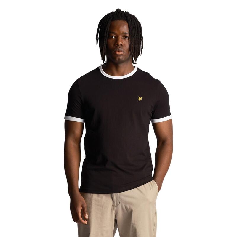 Tshirt Homme (Noir vif / Blanc)