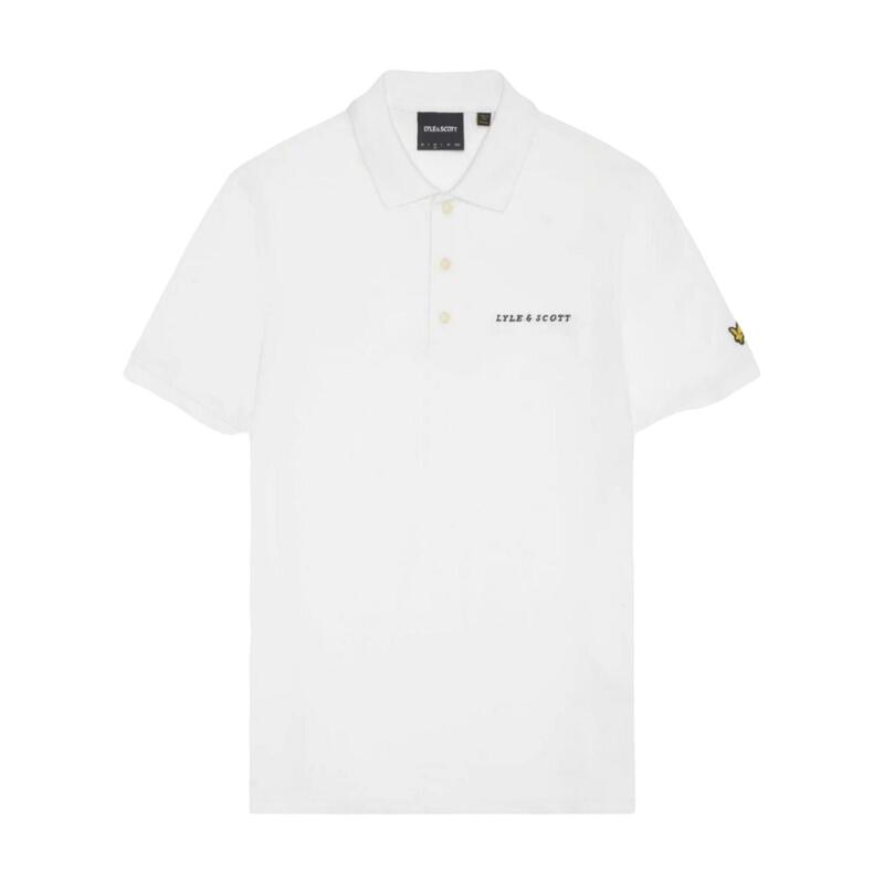 Poloshirt für Herren Weiß/Pechschwarz