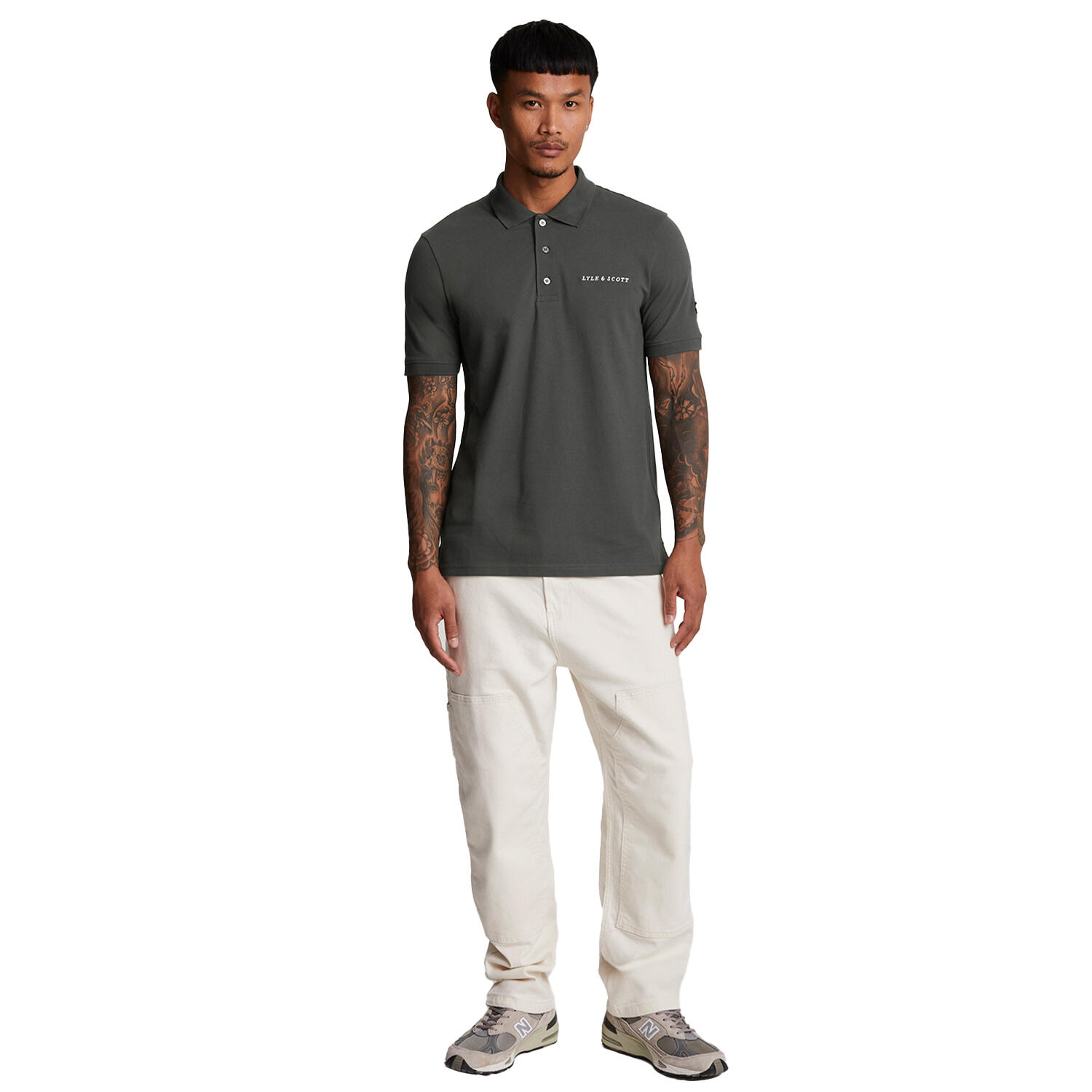 Men's polo shirt (Gunmetal/Cove)