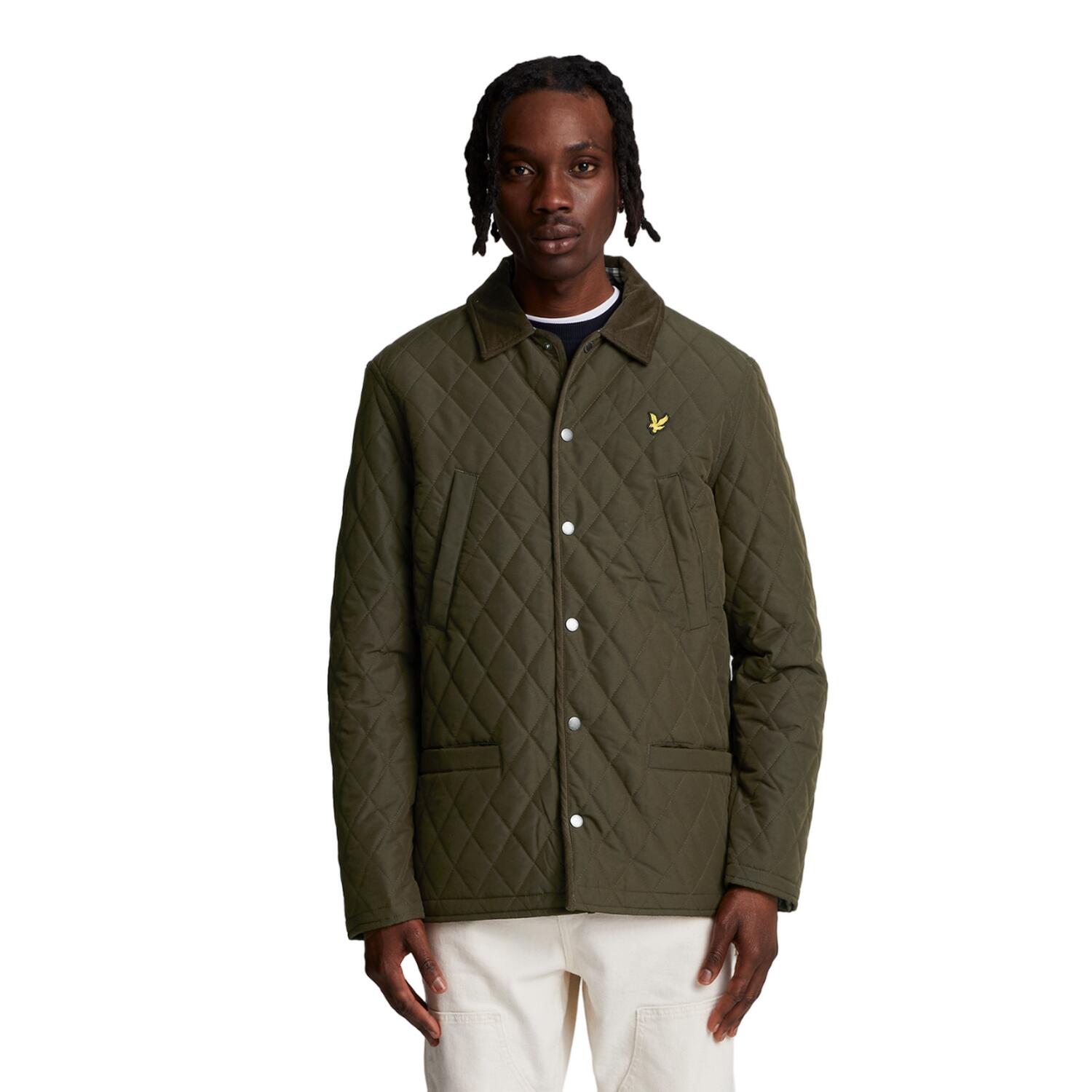 Men's quilted jacket (Dark green)