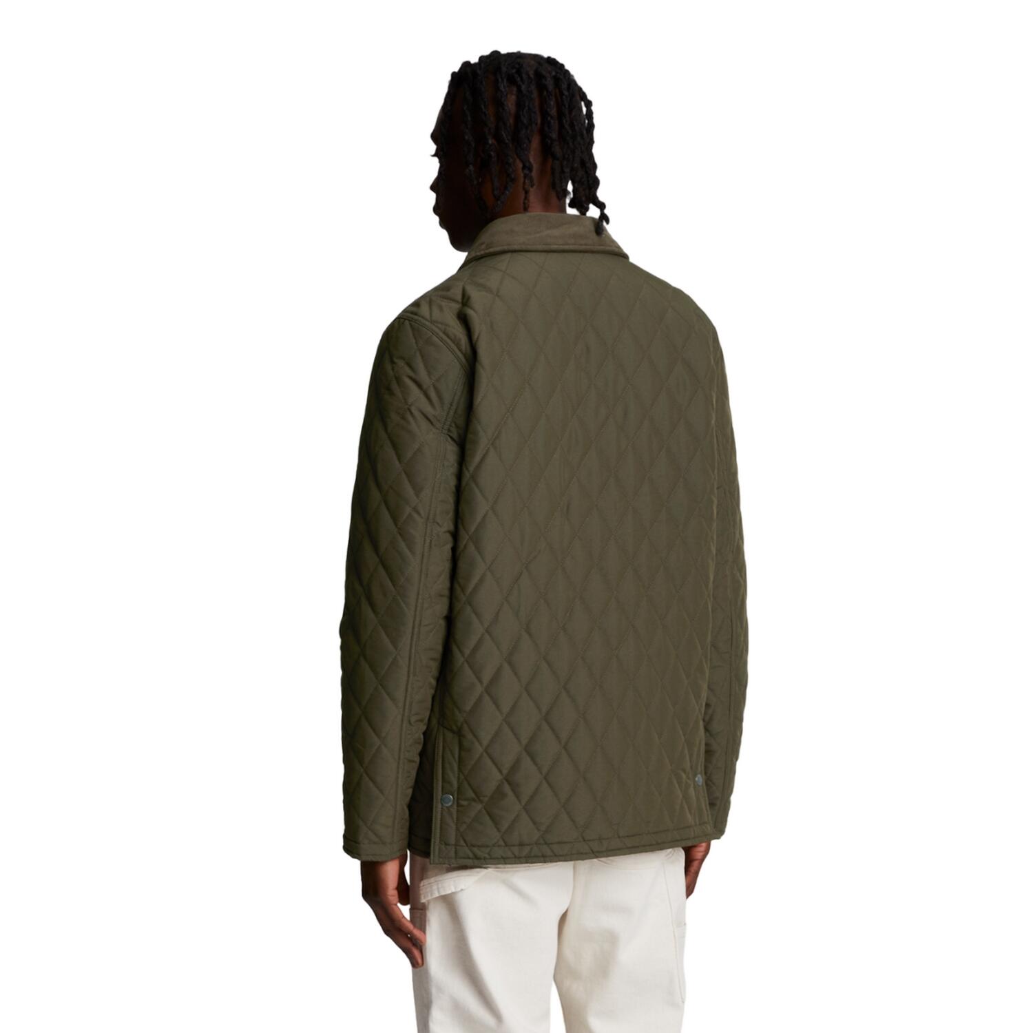 Men's quilted jacket (Dark green)