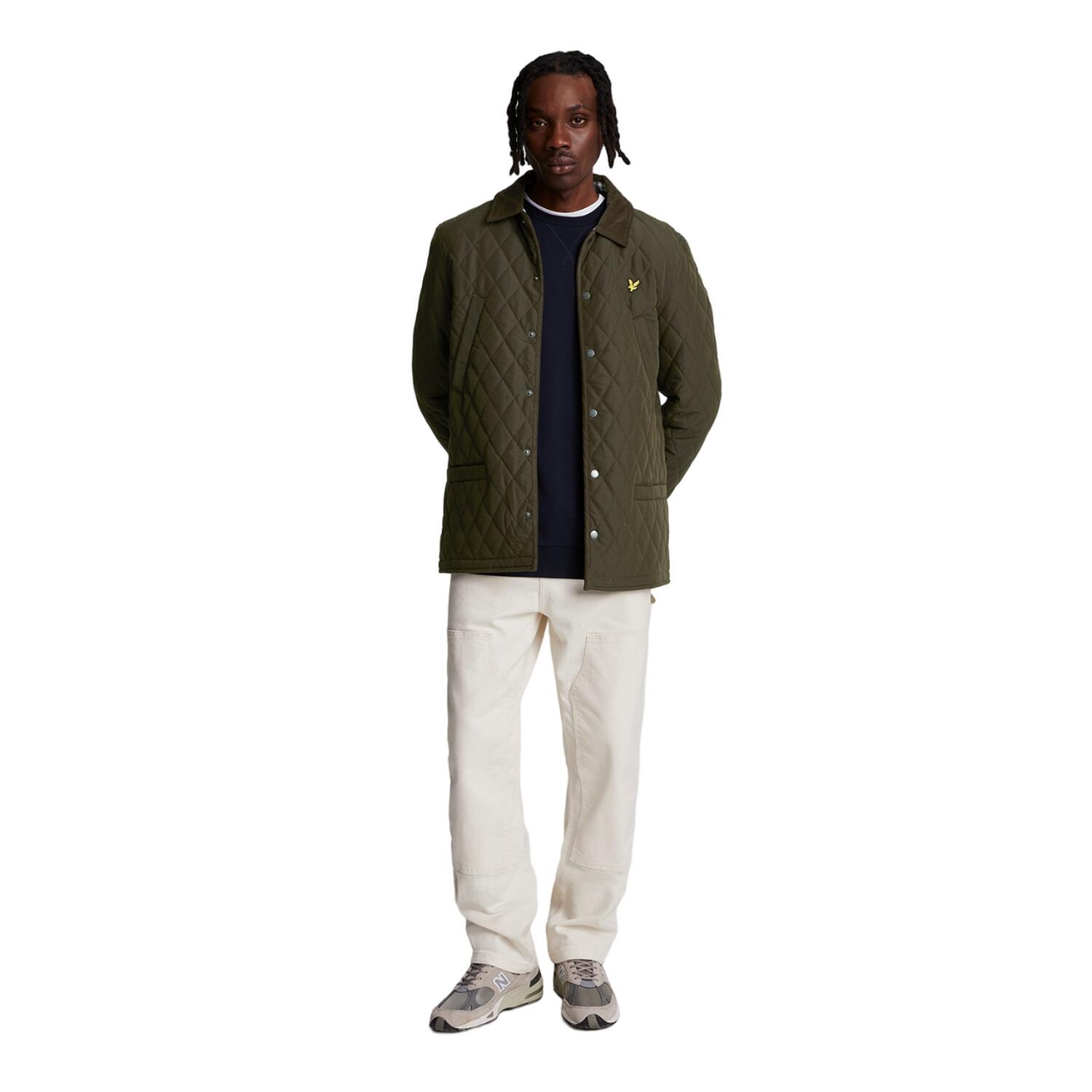 Men's quilted jacket (Dark green)