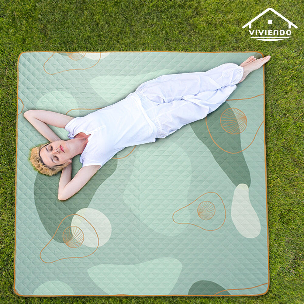Couverture De Pique-Nique Imperméable Avec Sangle Cuir - Tapis De Plage Extérieur