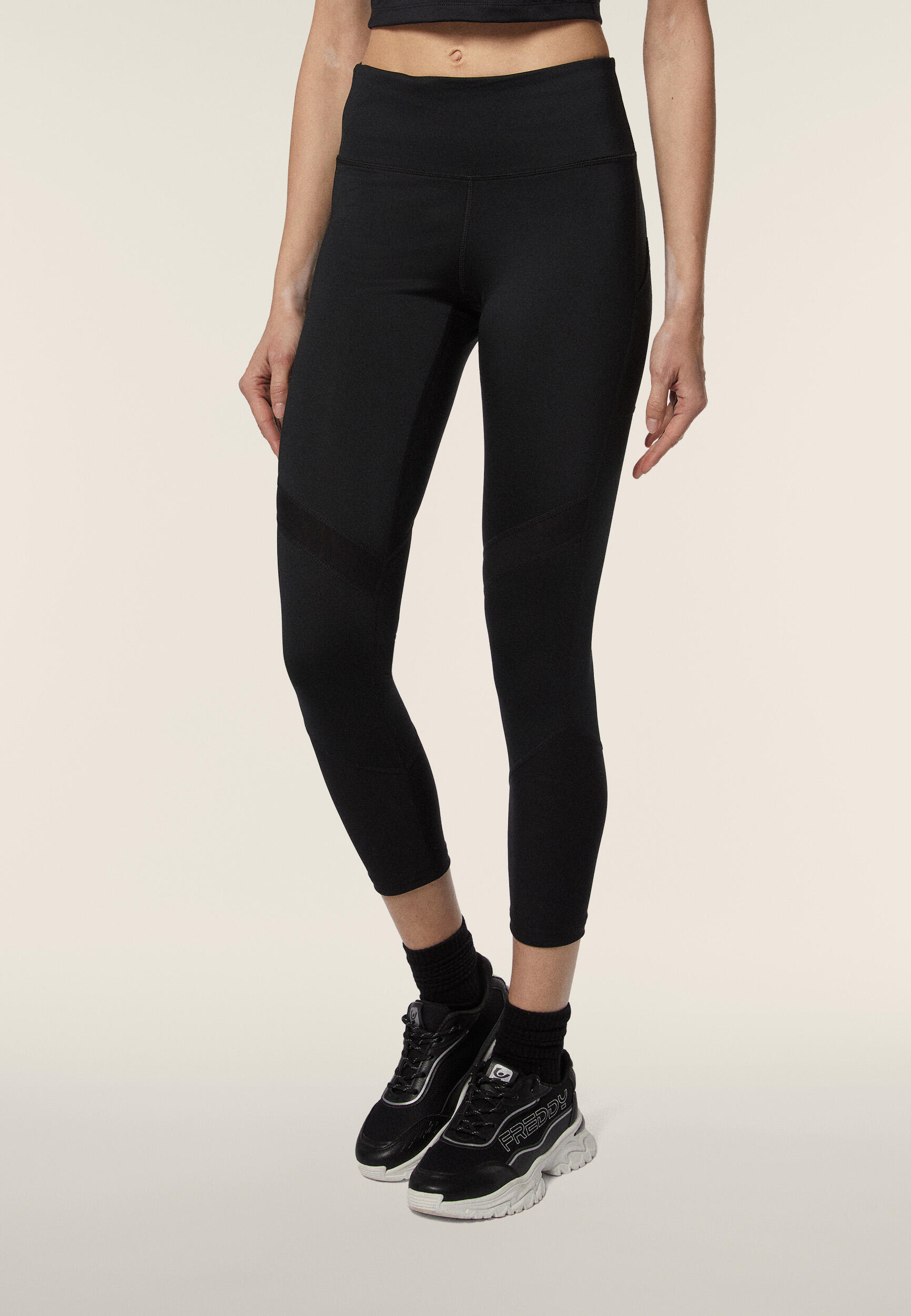 Leggings SuperFit en tissu recyclé avec empiècements en maille 2/7