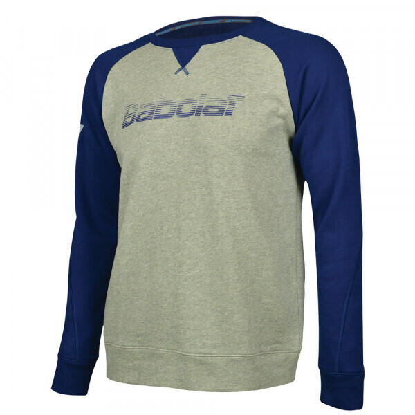 Babolat Boys Core Sweatshirt Warm Top Sport Junior Kids - Grey/Navy