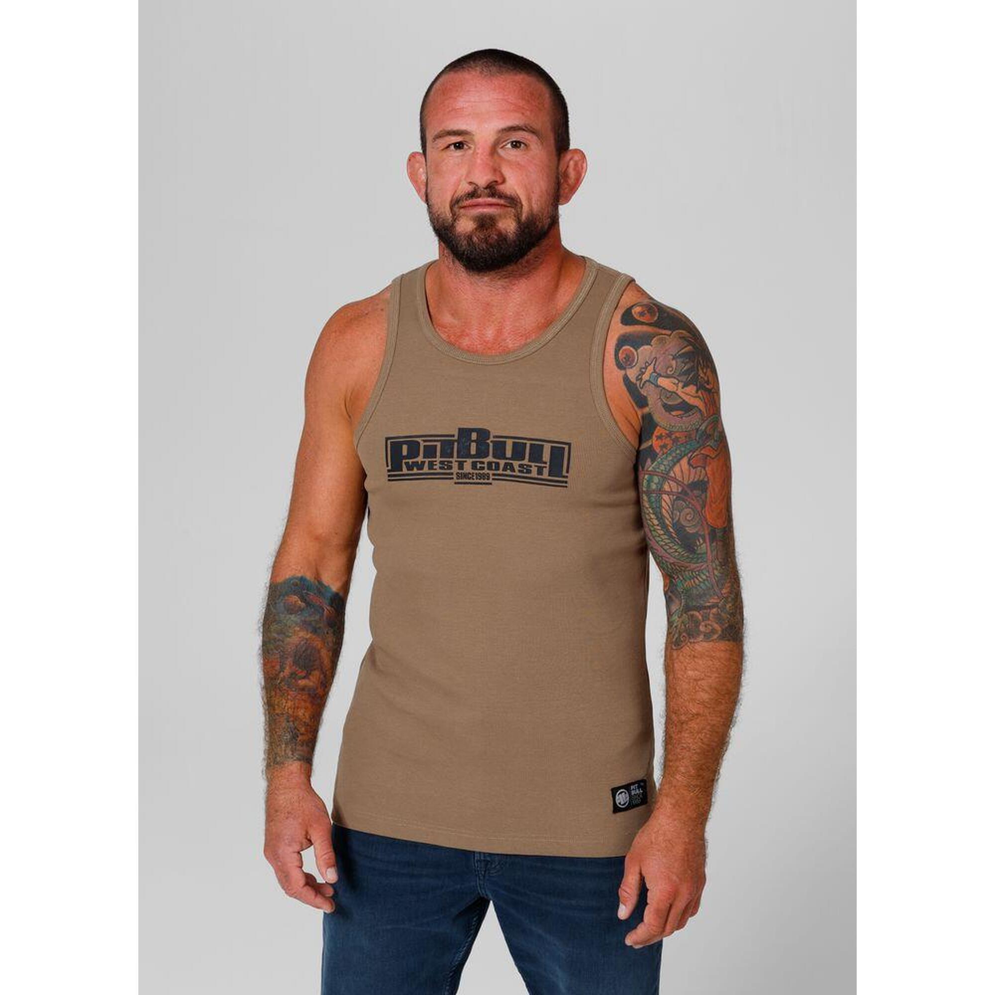 Pitbull - T-shirt Homme Pitbull Boxing T-shirt - Maillot Sans Manche - Marron|noir - Decathlon