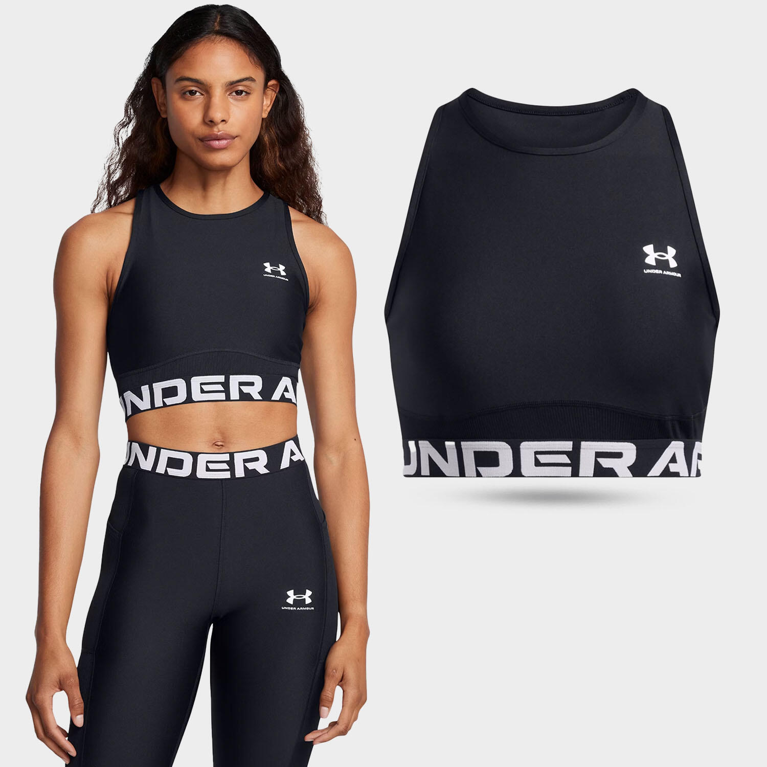 Camiseta de entrenamiento Under Armour Heat Gear Rib Tank para mujer 2/6