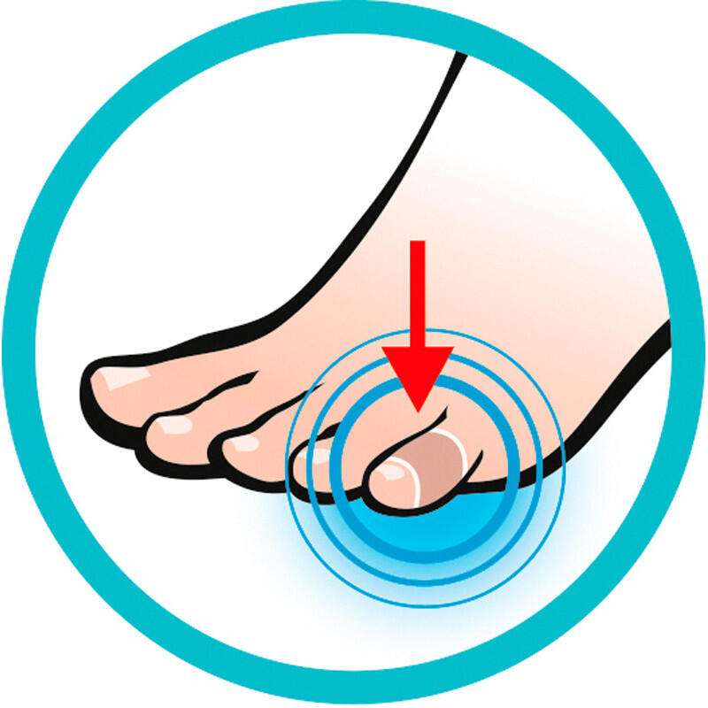 Protection en Silitene-T pour l'orteil afin de stopper l'apparition de l'ampoule