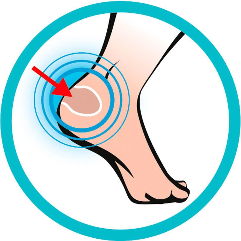 Schutz aus Silitene-T für der Ferse, um die Blasenentstehung zu stoppen