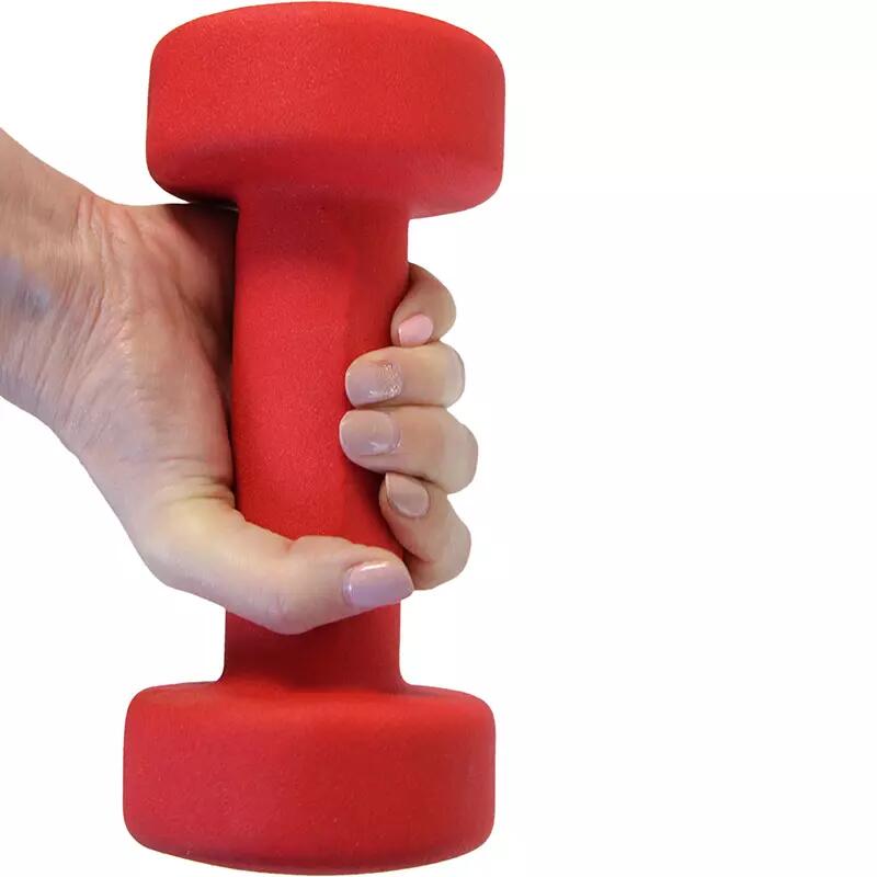 Hantel neoprenowy Aktivsport 3 kg czerwony.