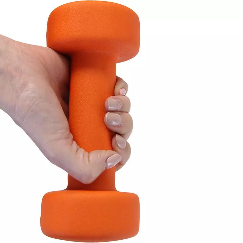 Manubrio in neoprene Aktivsport 2 kg arancione. 3/4